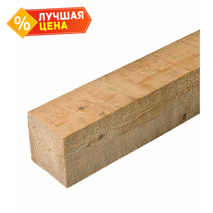 Брус обрезной естественной влажности 100х100х6000 сорт 2-4